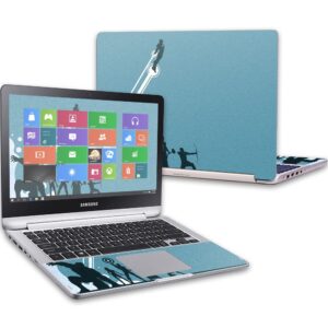 mightyskins skin compatible with samsung notebook 7 spin 13.3" (2016) – super squad | protective, durable, and unique vinyl wrap cover | easy to apply, remove, and change styles | made in the usa