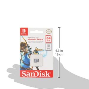 SanDisk 64GB microSDXC UHS-I card for Nintendo Switch - SDSQXAT-064G-GN6ZA