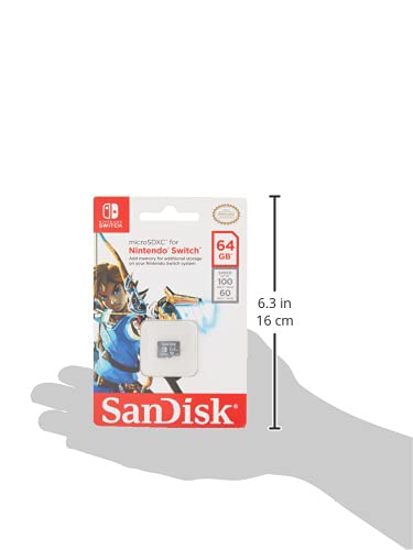 SanDisk 64GB microSDXC UHS-I card for Nintendo Switch - SDSQXAT-064G-GN6ZA