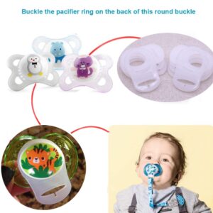 Silicone Adapter Rings Holder for Button Style MAM Nuk Baby Pacifier Soother Teething Ribbon BPA Free Mix Colors Pack of 10