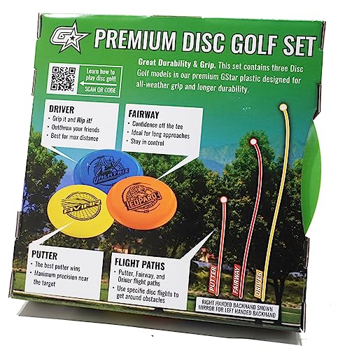 Innova Disc Golf - 3 Disc Set: Driver, Mid-Range, Putter - GStar Plastic | Excellent Grip - Super Durable