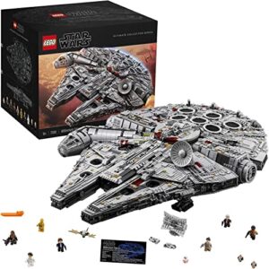 lego star wars ultimate millennium falcon 75192 - expert building set and starship model kit, movie collectible, featuring classic figures and han solo's iconic ship, best gift for adults