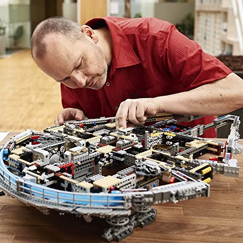 LEGO Star Wars Ultimate Millennium Falcon 75192 - Expert Building Set and Starship Model Kit, Movie Collectible, Featuring Classic Figures and Han Solo's Iconic Ship, Best Gift for Adults