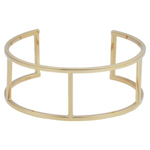 Kooljewelry 14k Yellow Gold Bold Cuff Bracelet (7.5 inch)