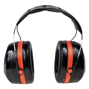 3M H10A Peltor Optime 105 High Performance Ear Muffs, Black/Red, One Pair