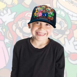 Super Mario Luigi Yoshi Baseball Cap Hat - Boys Black