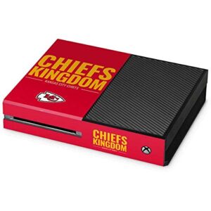 skinit decal gaming skin compatible with xbox one console - officially licensed nfl kansas city chiefs team motto design