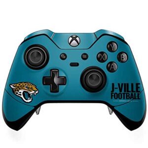 skinit decal gaming skin compatible with xbox one elite controller - officially licensed nfl jacksonville jaguars team motto design