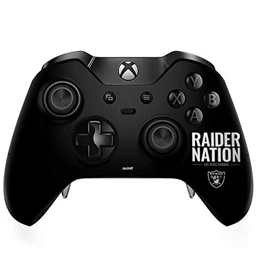 Skinit Decal Gaming Skin compatible with Xbox One Elite Controller - Officially Licensed NFL Las Vegas Raiders Team Motto Design