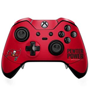 skinit decal gaming skin compatible with xbox one elite controller - officially licensed nfl tampa bay buccaneers team motto design