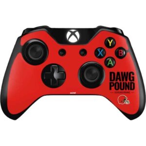 skinit decal gaming skin compatible with xbox one controller - officially licensed nfl cleveland browns team motto design