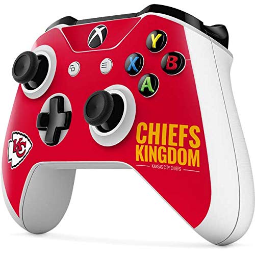 Skinit Decal Gaming Skin compatible with Xbox One S Controller - Officially Licensed NFL Kansas City Chiefs Team Motto Design