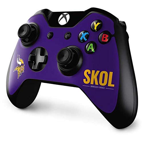 Skinit Decal Gaming Skin Compatible with Xbox One Controller - Officially Licensed NFL Minnesota Vikings Team Motto Design