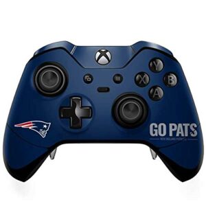 skinit decal gaming skin compatible with xbox one elite controller - officially licensed nfl new england patriots team motto design