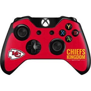 skinit decal gaming skin compatible with xbox one controller - officially licensed nfl kansas city chiefs team motto design