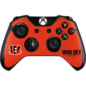 skinit decal gaming skin compatible with xbox one controller - officially licensed nfl cincinnati bengals team motto design