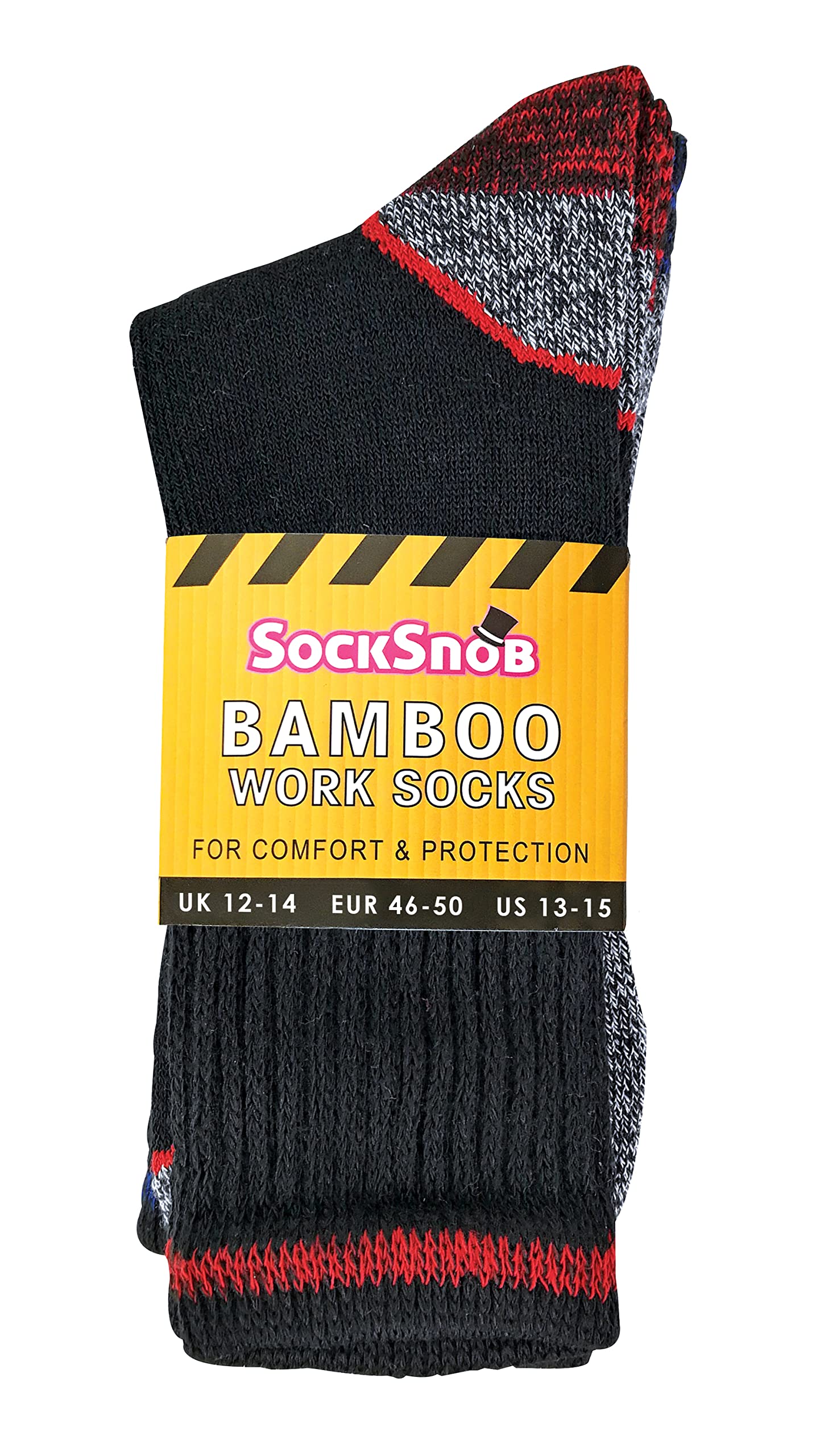 Mens Anti Sweat Moisture Wicking Summer Bamboo Work Socks for Steel Toe Boots (7-12 US, 3 Pack (BWS))