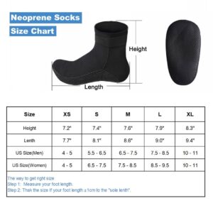 ReHaffe Neoprene Water Dive Booties Women,Comfort Anti-Scratch Snorkel Surfing Fin Bootie Socks for Womens Scuba Diving Water Sport & Beach Activity