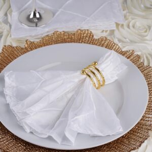 Tableclothsfactory White 5 x Pintuck Napkins