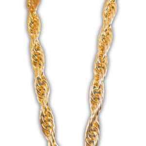 Arsimus 40-Inch Heavy Gold Dookie Chain for 80s and 90s Rapper Costume