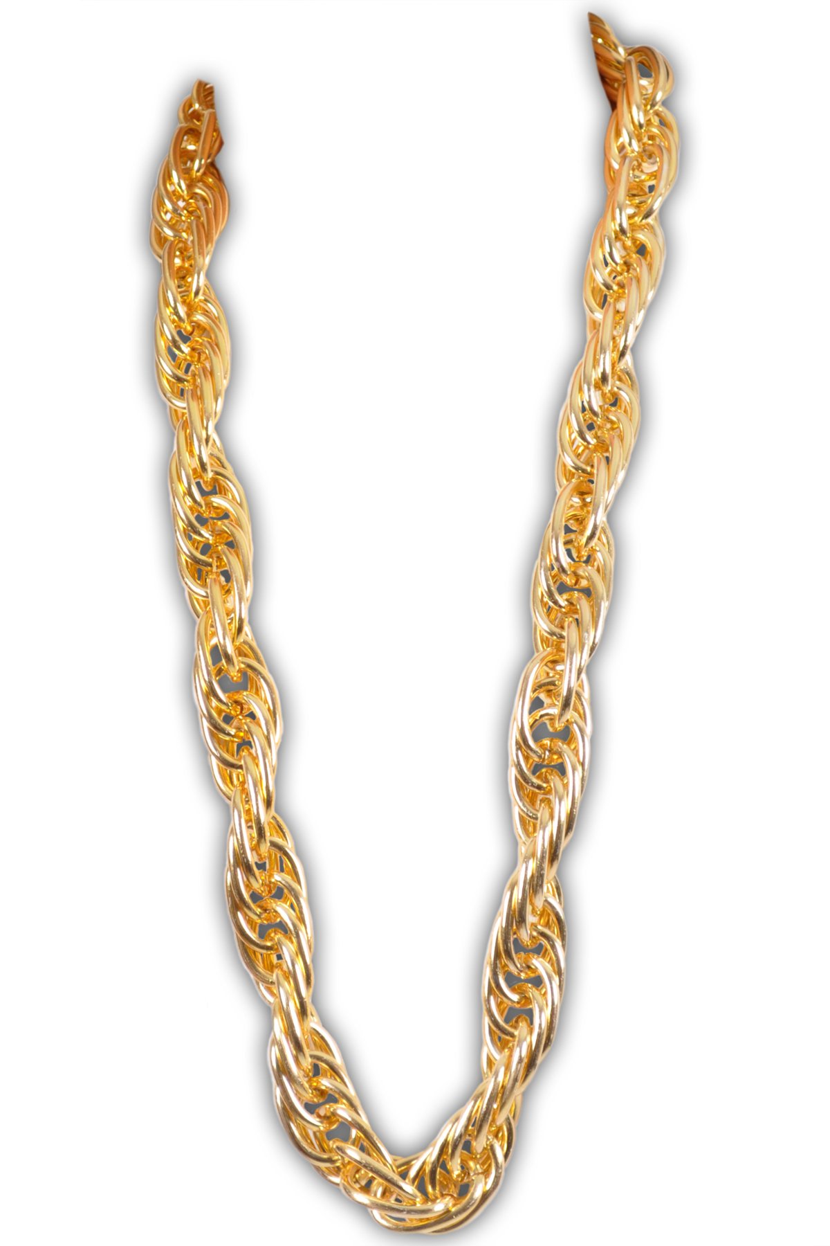 Arsimus 40-Inch Heavy Gold Dookie Chain for 80s and 90s Rapper Costume