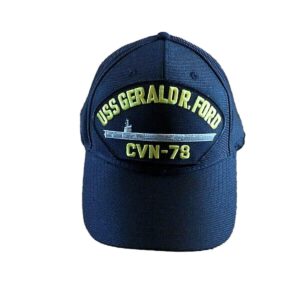 USS GERALD R FORD CVN-78 NAVY SHIP HAT U.S MILITARY OFFICIAL BALL CAP U.S MADE