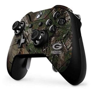 Skinit Decal Gaming Skin Compatible with Xbox One Elite Controller - Officially Licensed NFL Green Bay Packers Realtree Xtra Green Camo Design