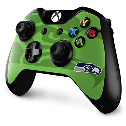 Skinit Decal Gaming Skin Compatible with Xbox One Controller - Officially Licensed NFL Seattle Seahawks Double Vision Design