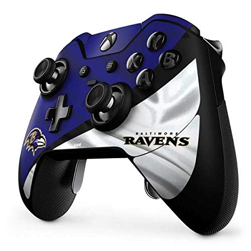 Skinit Decal Gaming Skin compatible with Xbox One Elite Controller - Officially Licensed NFL Baltimore Ravens Design