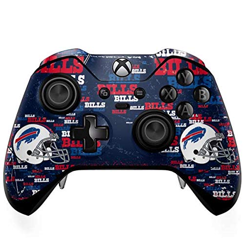 Skinit Decal Gaming Skin Compatible with Xbox One Elite Controller - Officially Licensed NFL Buffalo Bills - Blast Alternate Design