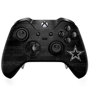 skinit decal gaming skin compatible with xbox one elite controller - officially licensed nfl dallas cowboys black & white design