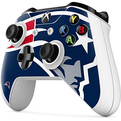 Skinit Decal Gaming Skin compatible with Xbox One S Controller - Officially Licensed NFL New England Patriots Large Logo Design