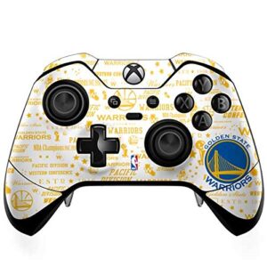 skinit decal gaming skin compatible with xbox one elite controller - officially licensed nba golden state warriors historic blast design