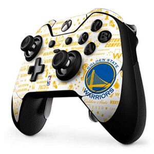 Skinit Decal Gaming Skin Compatible with Xbox One Elite Controller - Officially Licensed NBA Golden State Warriors Historic Blast Design