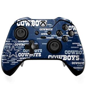 skinit decal gaming skin compatible with xbox one elite controller - officially licensed nfl dallas cowboys blast design