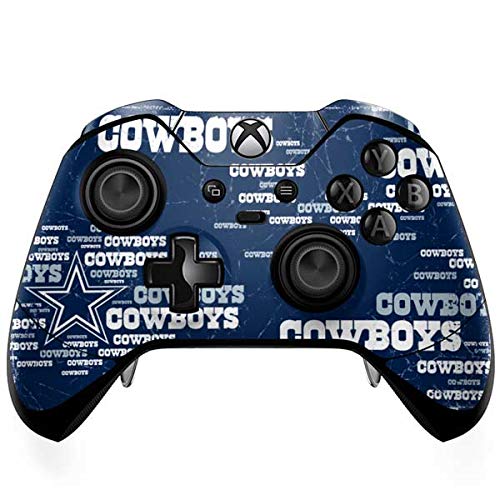 Skinit Decal Gaming Skin compatible with Xbox One Elite Controller - Officially Licensed NFL Dallas Cowboys Blast Design