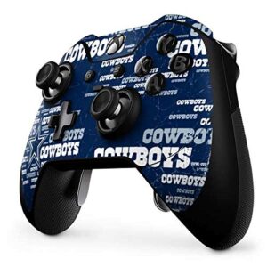 Skinit Decal Gaming Skin compatible with Xbox One Elite Controller - Officially Licensed NFL Dallas Cowboys Blast Design