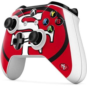 Skinit Decal Gaming Skin Compatible with Xbox One S Controller - Officially Licensed NFL San Francisco 49ers Retro Logo Design