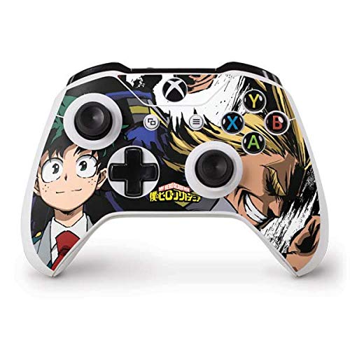 Skinit Decal Gaming Skin compatible with Xbox One S Controller - Officially Licensed Funimation All Might and Deku Design