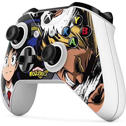 Skinit Decal Gaming Skin compatible with Xbox One S Controller - Officially Licensed Funimation All Might and Deku Design