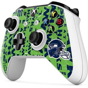 Skinit Decal Gaming Skin Compatible with Xbox One S Controller - Officially Licensed NFL Seattle Seahawks - Blast Green Design