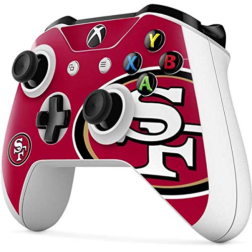 Skinit Decal Gaming Skin compatible with Xbox One S Controller - Officially Licensed NFL San Francisco 49ers Large Logo Design