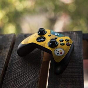 Skinit Decal Gaming Skin Compatible with Xbox One Controller - Officially Licensed NFL Pittsburgh Steelers Double Vision Design