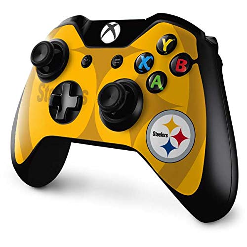 Skinit Decal Gaming Skin Compatible with Xbox One Controller - Officially Licensed NFL Pittsburgh Steelers Double Vision Design