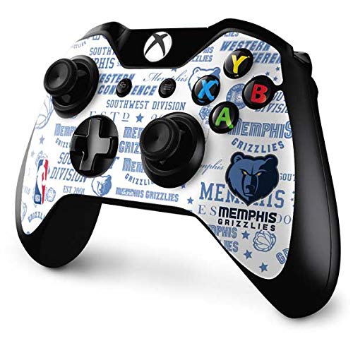 Skinit Decal Gaming Skin Compatible with Xbox One Controller - Officially Licensed NBA Memphis Grizzlies Historic Blast Design