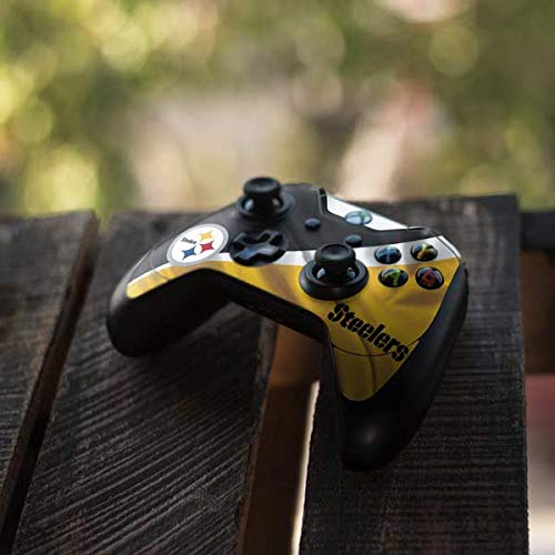 Skinit Decal Gaming Skin compatible with Xbox One Elite Controller - Officially Licensed NFL Pittsburgh Steelers Design