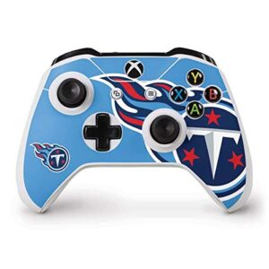 skinit decal gaming skin compatible with xbox one s controller - officially licensed nfl tennessee titans large logo design