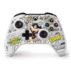 Skinit Decal Gaming Skin Compatible with Xbox One S Controller - Officially Licensed Warner Bros Wonder Woman Comic Design