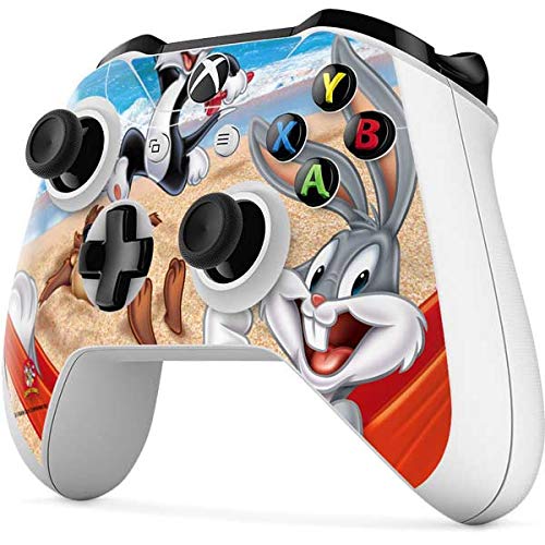 Skinit Decal Gaming Skin compatible with Xbox One S Controller - Officially Licensed Warner Bros Looney Tunes Beach Design