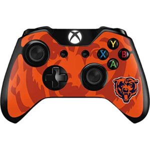 skinit decal gaming skin compatible with xbox one controller - officially licensed nfl chicago bears double vision design